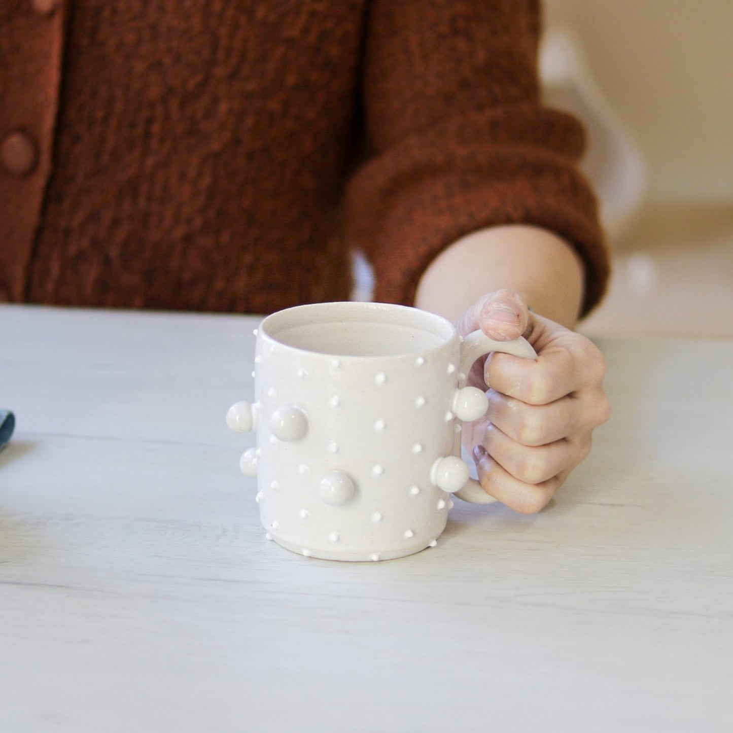 Taza Pompon | Blanco