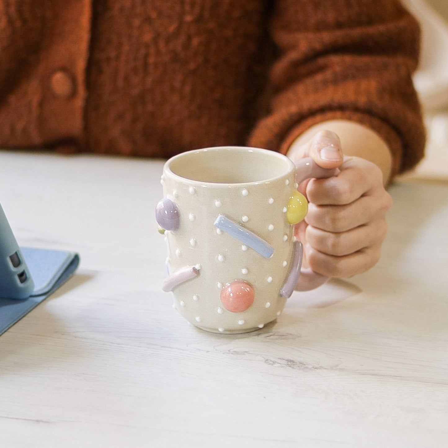 Pompon mug | Pink